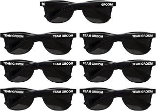 Bachelor Party 7pcs Wedding Sunglasses for Groom, Best Man, Groomsmen Gifts Wedding Favor