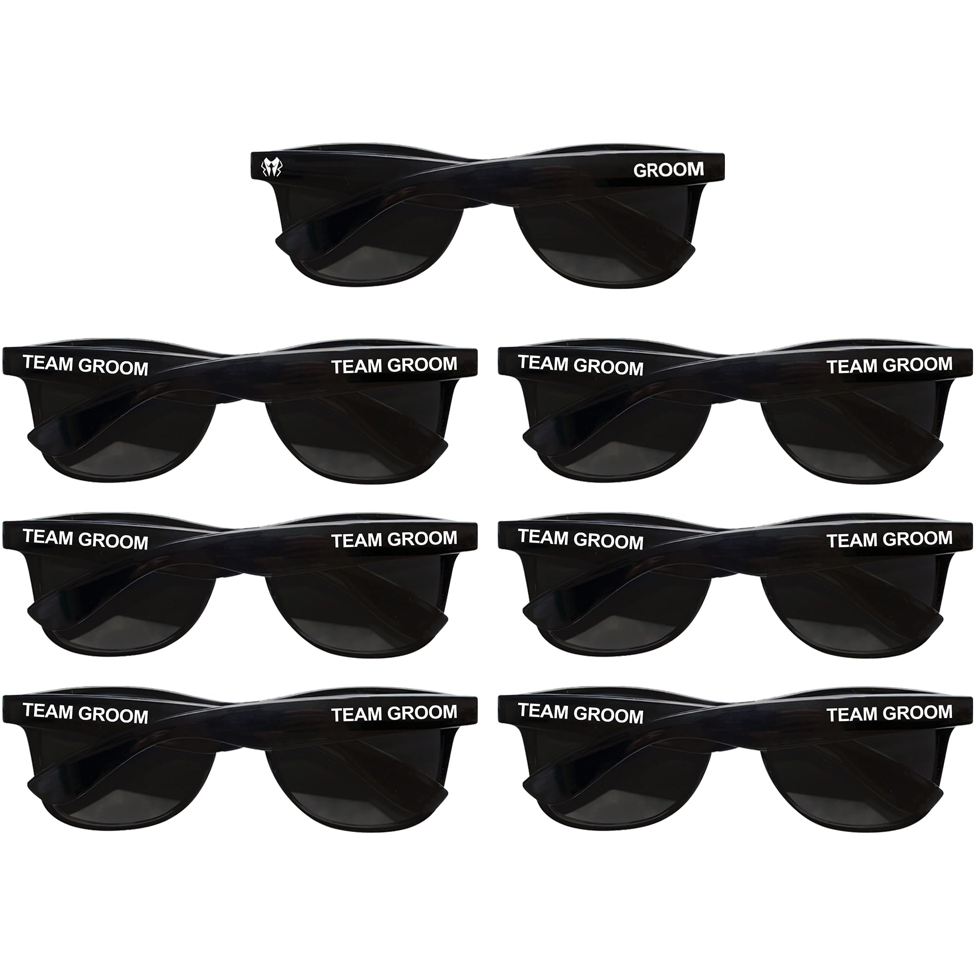 LADY&HOME Bachelor Party 7pcs Wedding Sunglasses for Groom, Best Man, Groomsmen Gifts Wedding Favor