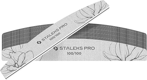 Staleks Expert ST-NFE-40-100/100-25 Lot de 25 limes à ongles demi-lune double fa