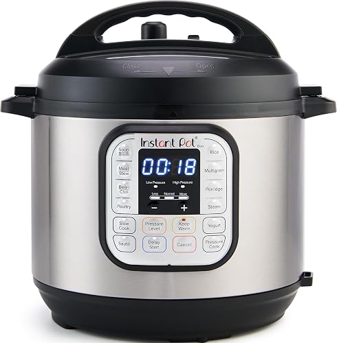 Instant Pot Duo 6 Qt 7-in-1 Electric Pressure Cooker, Stainless Steel