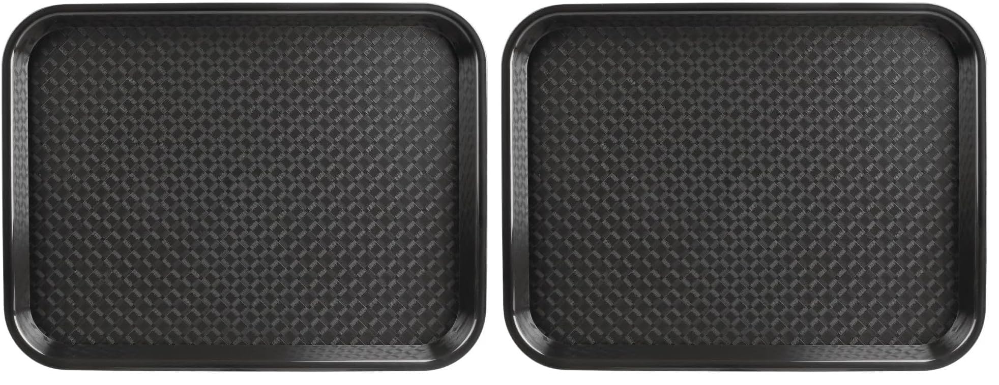Grand plateau en plastique noir Olympia Kristallon anti-déformation pour service intensif P507