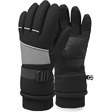 Winter Waterproof Ski Snow Warm Gloves for Women Men, Windproof Cold Weather Thermal with Touchscreen Fingers, for Running Driving Cycling Hiking Biking Outdoor Sports