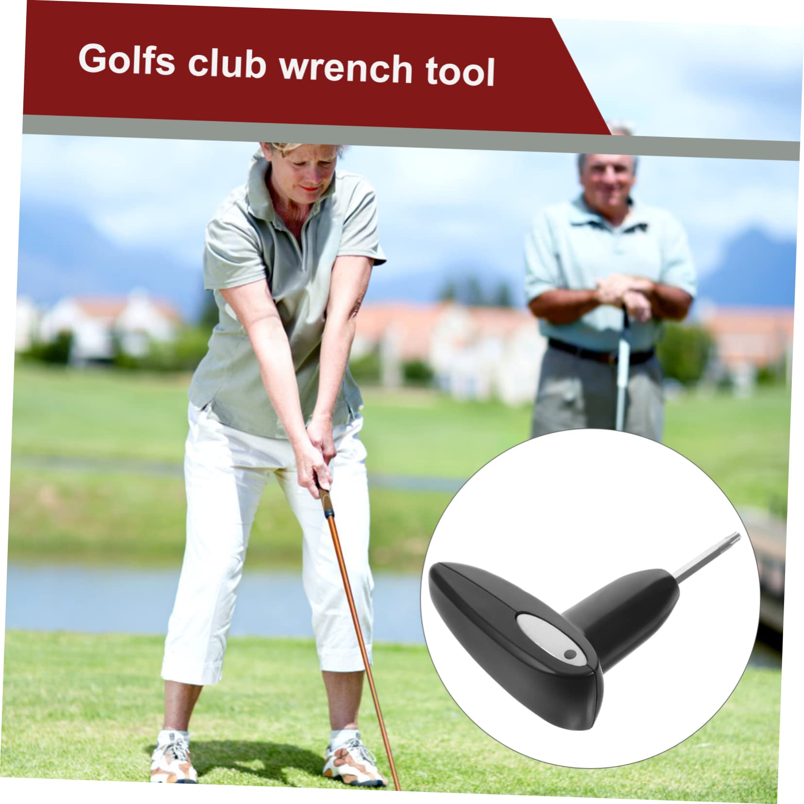 NAMOARLY Portable Golf Wrench Tool Adjustable Golfs Spanner for Convenient Repairs High-Grade Material Lightweight Design for Easy Carrying and Use
