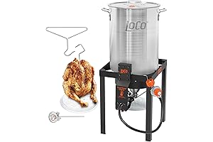 Loco Cookers 30 Quart Propane Gas Turkey Fryer with Smart Temp Control