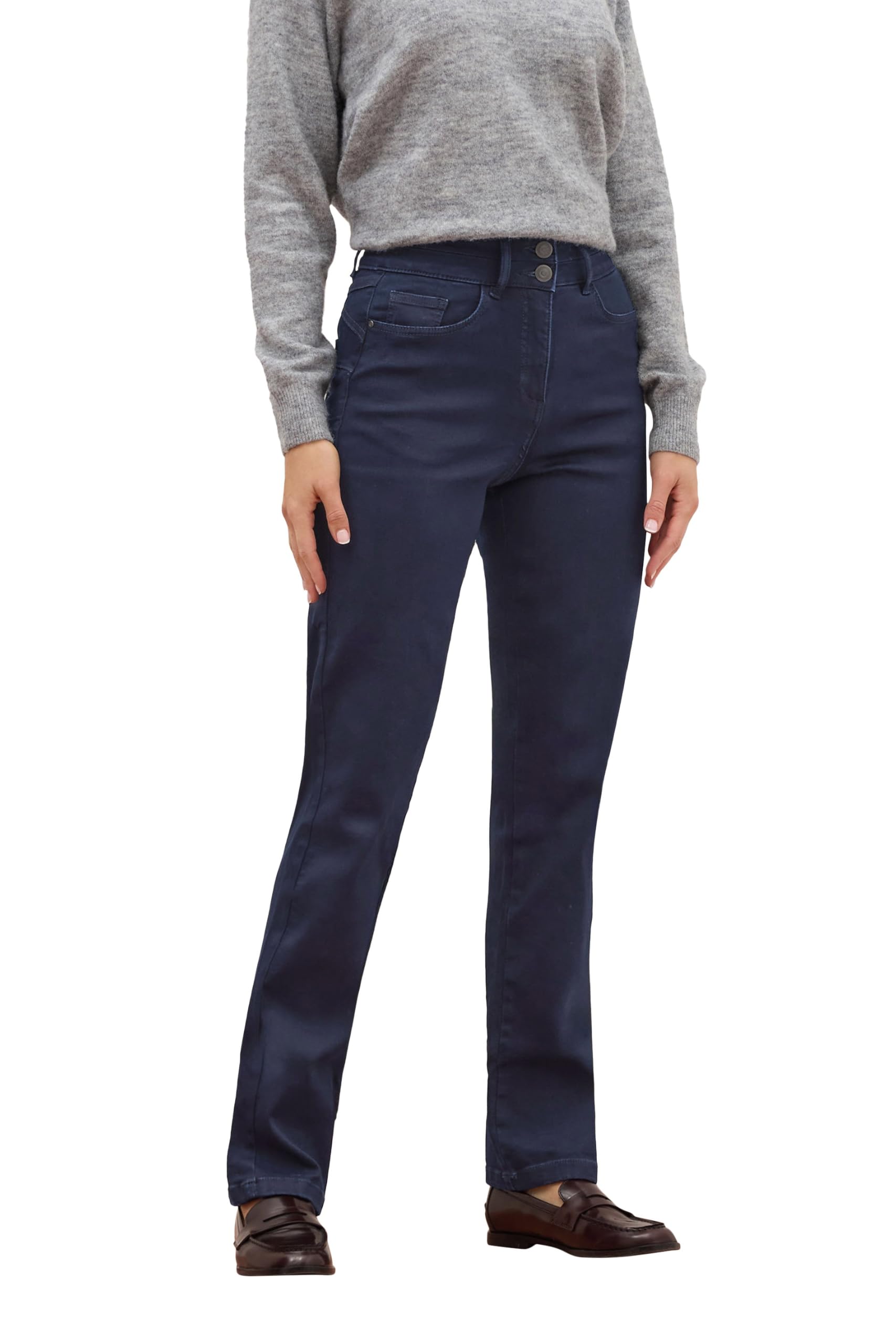 Long Tall Sally Women's Dark Blue Tall Premium Slim Leg Jeans In | Size: 18XL