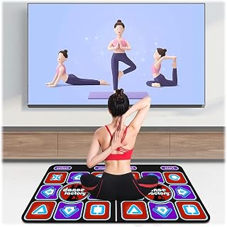 OPFWBH Dance Mat For Kids And Adults Music Dance Pad Electronic Dance Mats Early Educational Toys Gift 158+ Games And 200+ Music, Levels, For TV And PC (Color : PVC type)