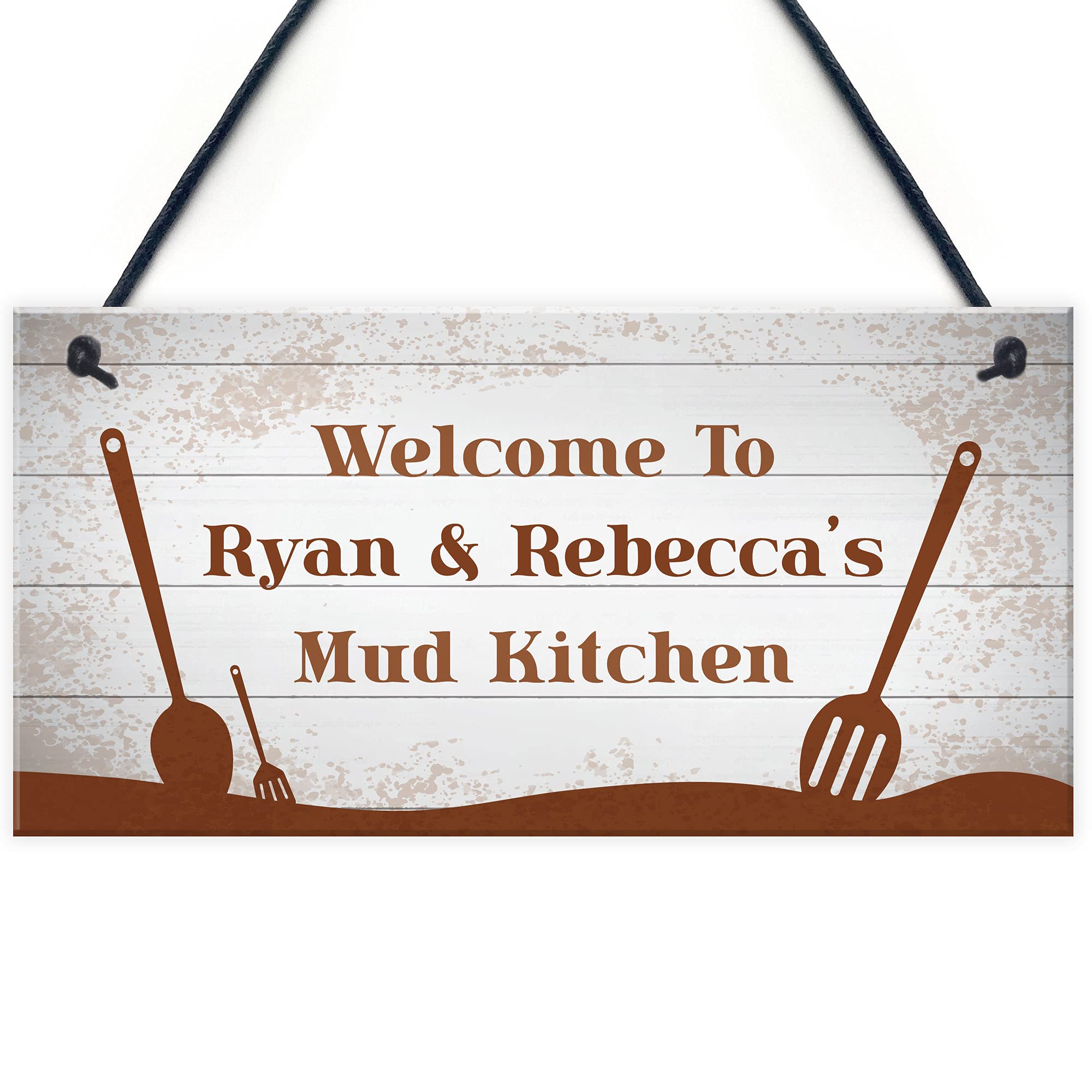 MUD KITCHEN Sign PERSONALISED Playroom Playhouse Garden Shed Sign
