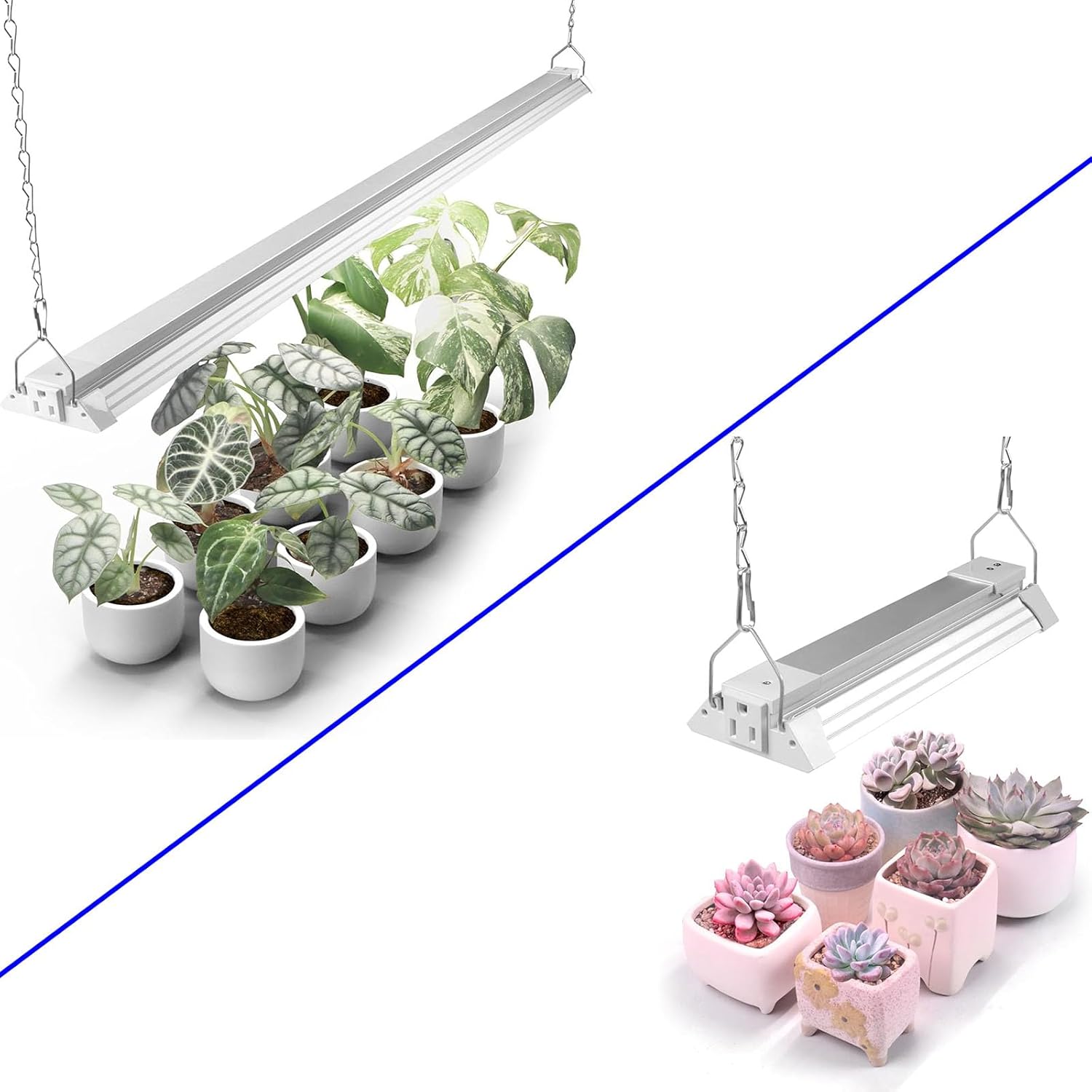 Barrina TX72 4FT Grow Light for Indoor Plants 1 Pack & TX18 1FT LED Grow Light High PPFD Super Bright Full Spectrum 1 Pack Bundle