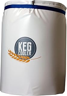 Powerblanket PBICEKEGIP Powerblanket Ice Keg Cooler, 1/2 Barrel Beer Keg Insulated Ice Pack Cooling Blanket, 65.75" Length, 1" Height, 26.25" Width, White