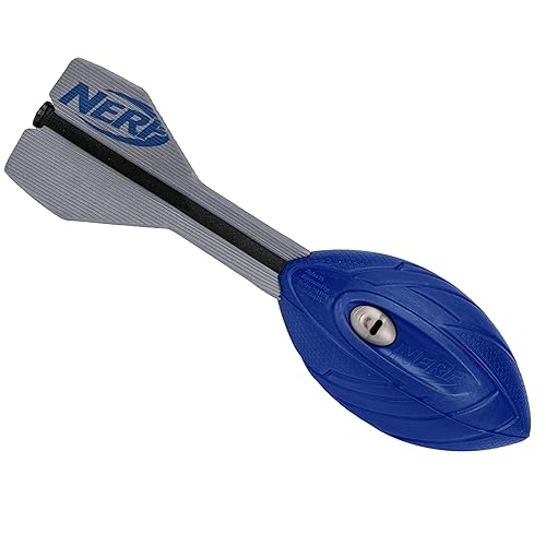 Nerf Vortex Aero Howler Foam Ball – Clásico Fútbol de Largo Alcance - Cola Optimizada de Vuelo - Asa de Mano – Diversión Interior y Exterior (Azul)
