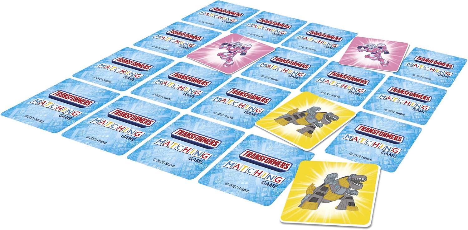 Transformers Matching Game for Kids Ages 3 and Up, Fun Preschool Memory Game for 1+ Players