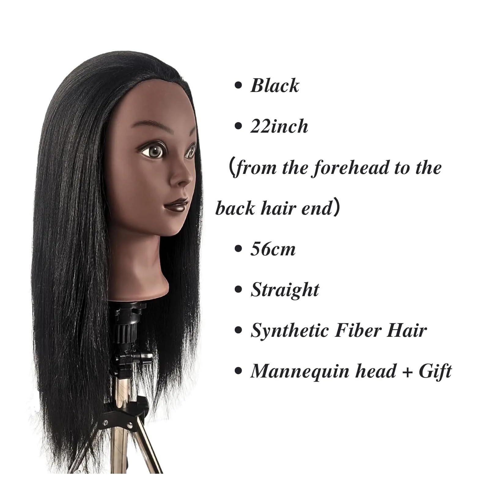 Schaufensterpuppenkopf mit Haaren | For Flechten 16-Zoll-Übungs-Haar-Mannequin-Kopf for Haarstyling-Traning-Männchen-Puppe