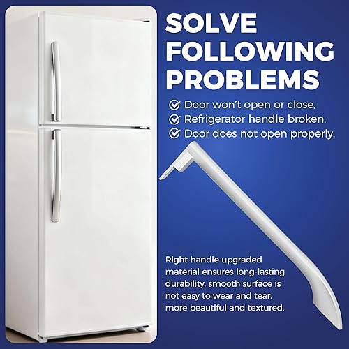 Miniatura 5 de Romalon 5304486359 Manija de puerta de refrigerador reemplazar 5304506469 5304504507 5304497105 AP6036330 Manija de puerta lateral derecha
