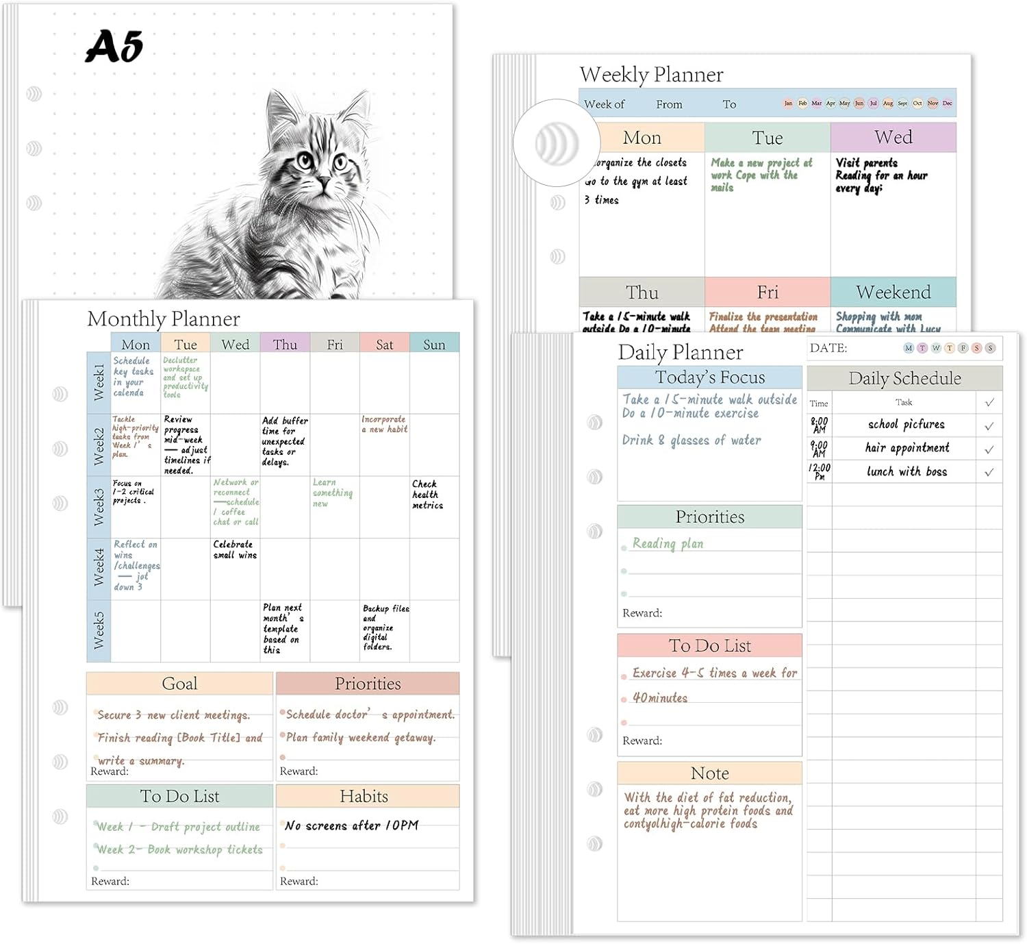 A5 Daily LifePlanner™ Ring Agenda