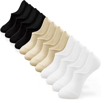 IDEGG No Show Socks Women & Men Low Cut Ankle Short Anti-slid Athletic Running Casual Invisible Liner Socks