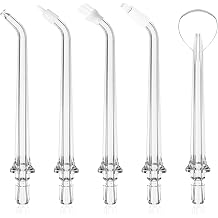 Replacement Tips for AquaSonic Aqua Flosser, Replacement Heads Oral Irrigator Jet Tip 5 Tips Combo