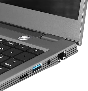 Portátil Ultrafino, 16 G RAM Portátil de 15,6 Polegadas Teclado Retroiluminado 5000 MAh Quad Core Com Leitor de Impressão Digital para Entretenimento (11ª Geração I7 1185G7 16G RAM SSD 512G)