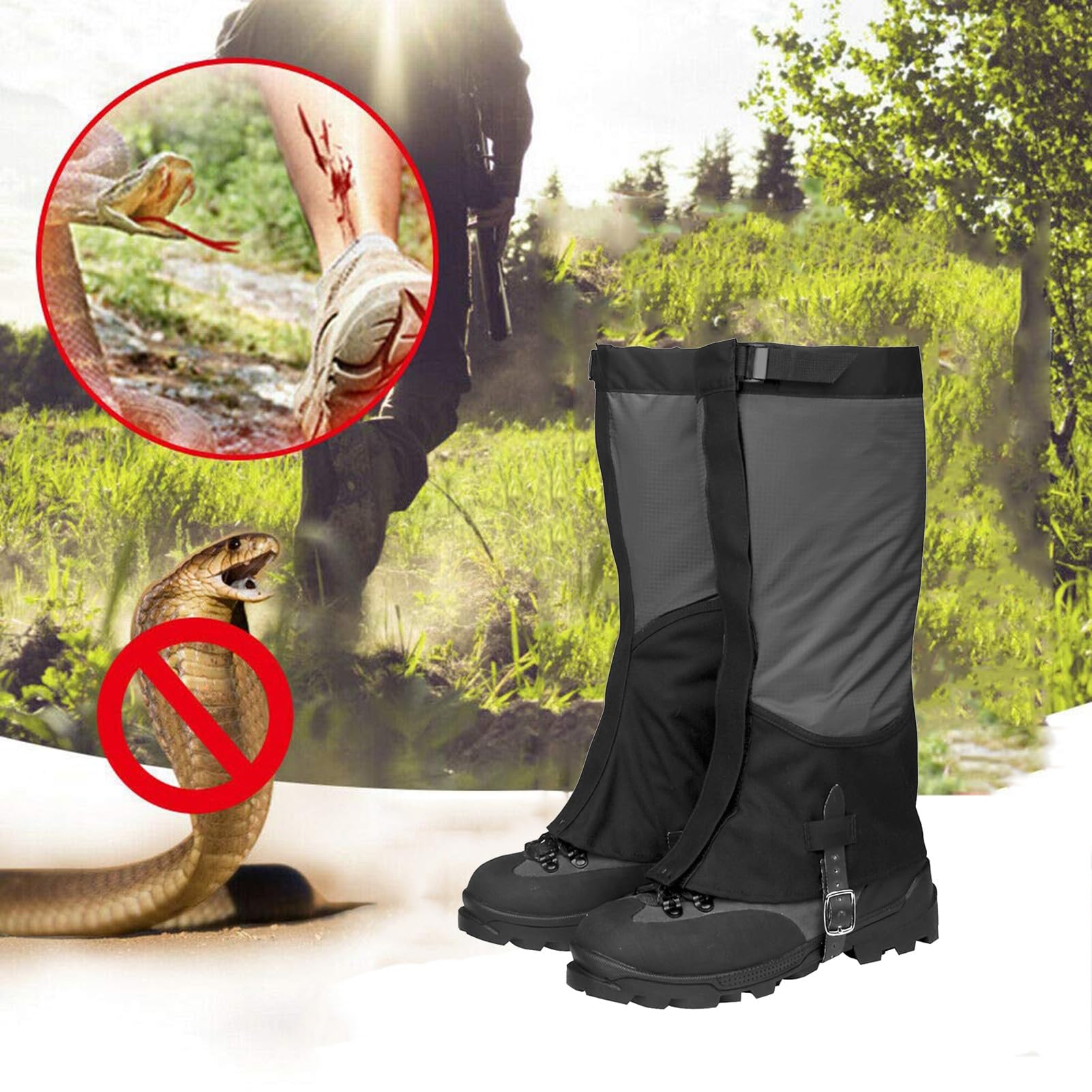 Guêtres De Jambe, Chaussures De Protection Anti-morsure De Serpent, For Les Activités De Plein Air Sur La Neige, Guêtres De Randonnée, Équipement D'escalade Sur Neige For Hommes