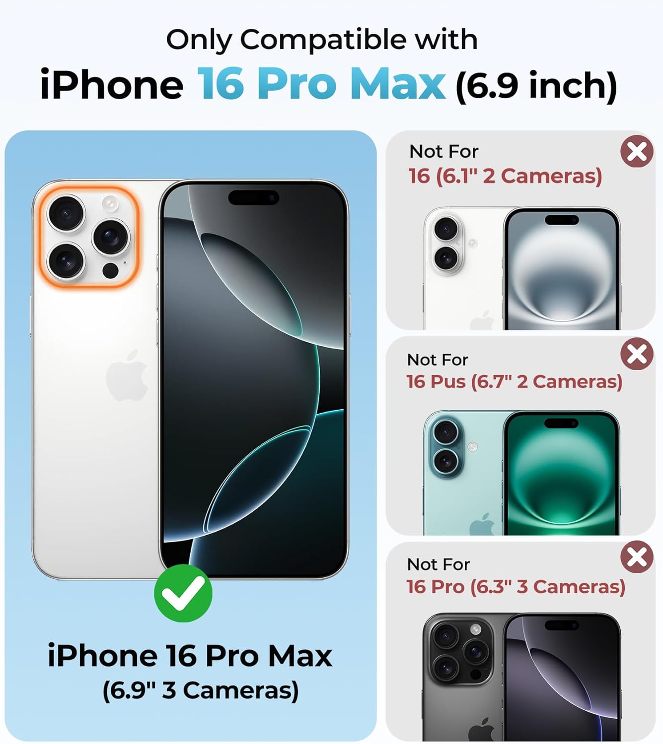 Maledan Magnetic for iPhone 16 Pro Max Case with MagSafe & Camera Control Cover - Shockproof Phone Case for iPhone 16 Pro Max 6.9 inch Slim Design for Women, Translucent Back/Light Purple Light Purple For iPhone 16 Pro Max Case 6.9 Inches