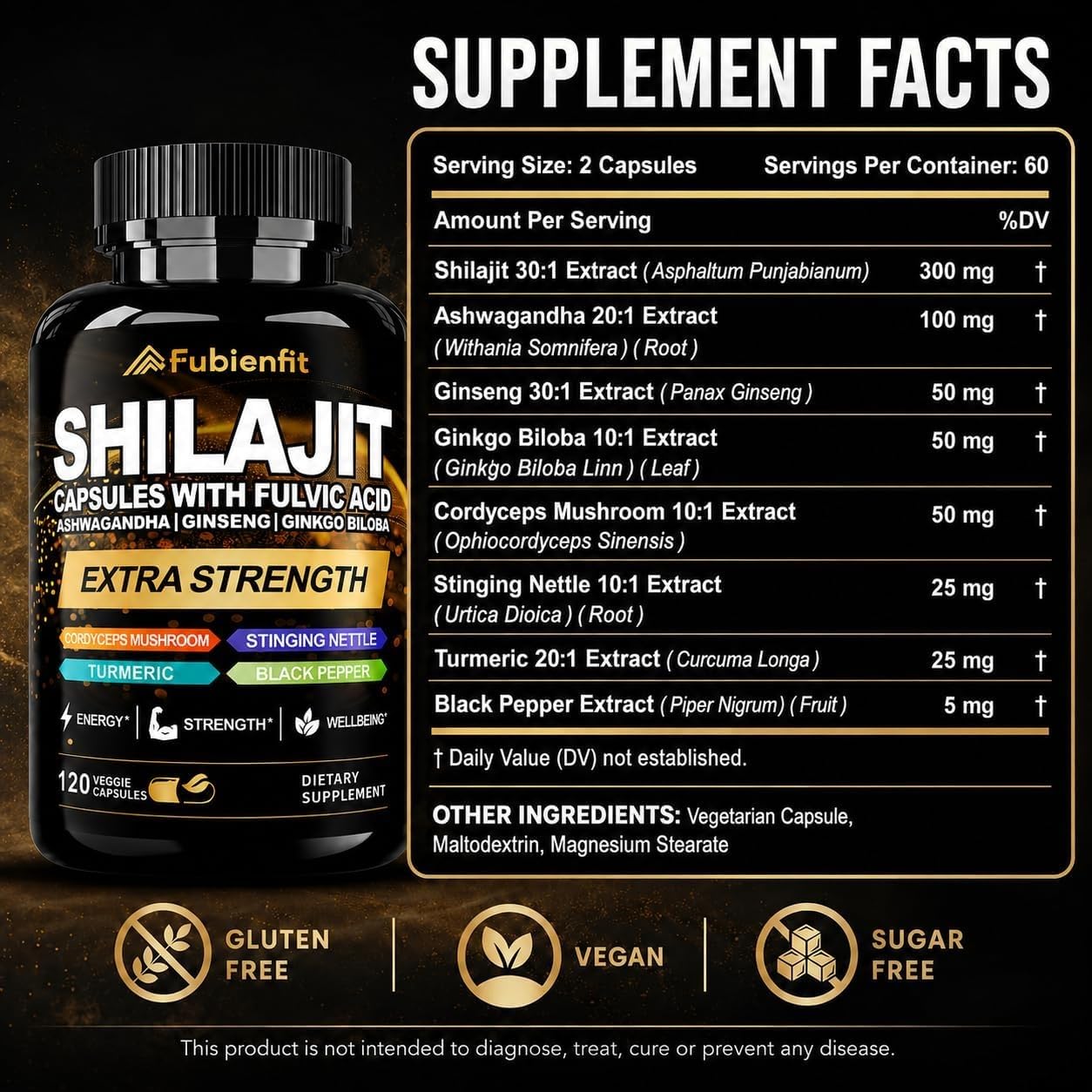 Shilajit Capsules with Fulvic Acid — Amazon image 2