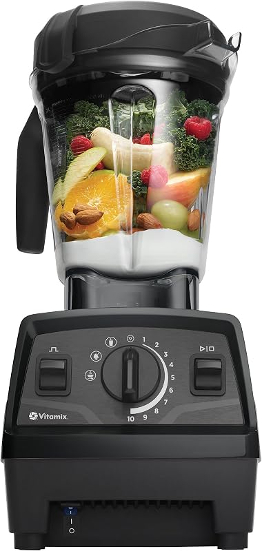 Vitamix Explorian with Programs Blender, Black (Renewed Premium) | 3 Programs, 48 oz. Container, Professional-Grade for Smoothies, Soups, Pulse, Variable Speed, Self-Cleaning, Stainless Blades