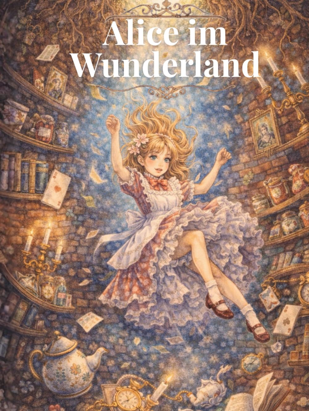 Alice im Wunderland: Neu illustrierte Jubiläumsausgabe – Der zeitlose Klassiker mit modernen Kunstwerken von Olga Guk (Kleine Wunderwelten)