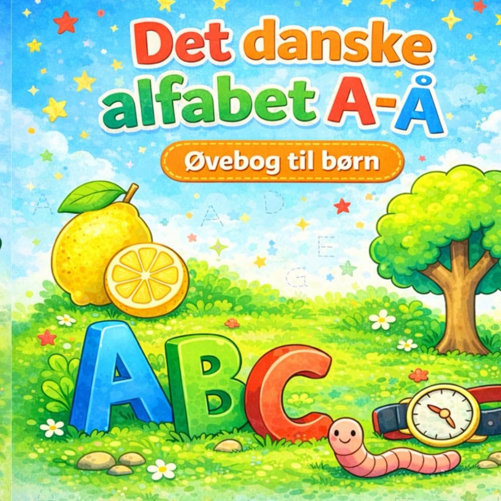 Det Danske Alfabet A-Å: Øvebog for Børn