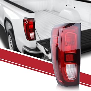 Duolctrams Halogen Type Tail Light Rear Lamp Assembly w/o Bulb Left Driver Side Compatible with 2019-2023 GMC Sierra 1500/2500HD/3500HD(w/Factory Incandescent Tail Light Models Only) 84968736