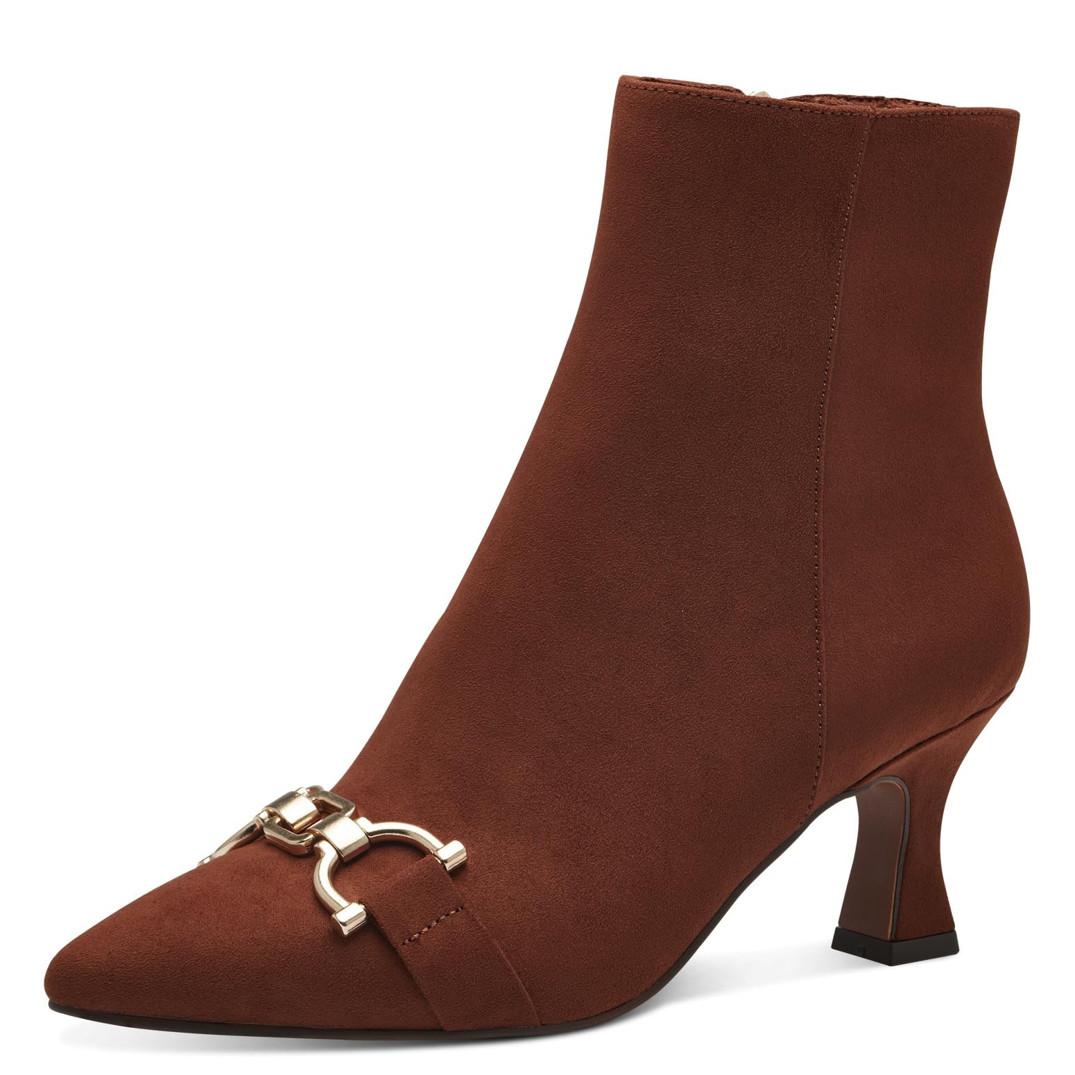 MARCO TOZZI Women's 2-25319-41 Boot Heel, Cognac, 6.5