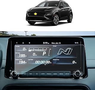 SKTU for 2022 2023 Hyundai Kona Screen Protector for 2022 2023 Hyundai Kona N Line/Limited/N 10.25 Inch Screen Protector 2022 2023 Kona OS 10.25 Inch Navigation Display 2023 Kona Accessories Tempered