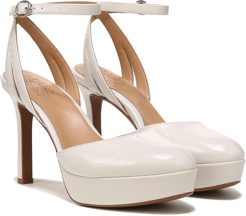 Amazon.com | Naturalizer Clarice Satin Pearl Beige Patent Leather