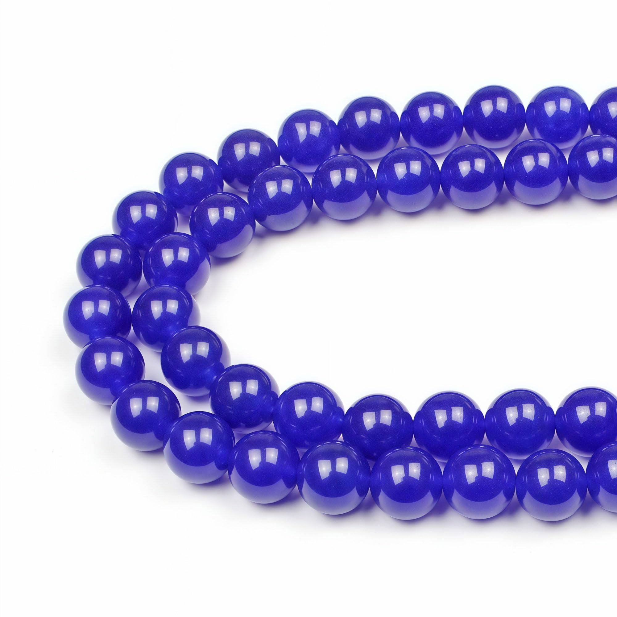 MJDCB 10mm 35 piezas Cuentas de Piedra Turquesa Redondas Sueltas Piedras Semipreciosas para Hacer Joyas Pulseras Collares — view 35