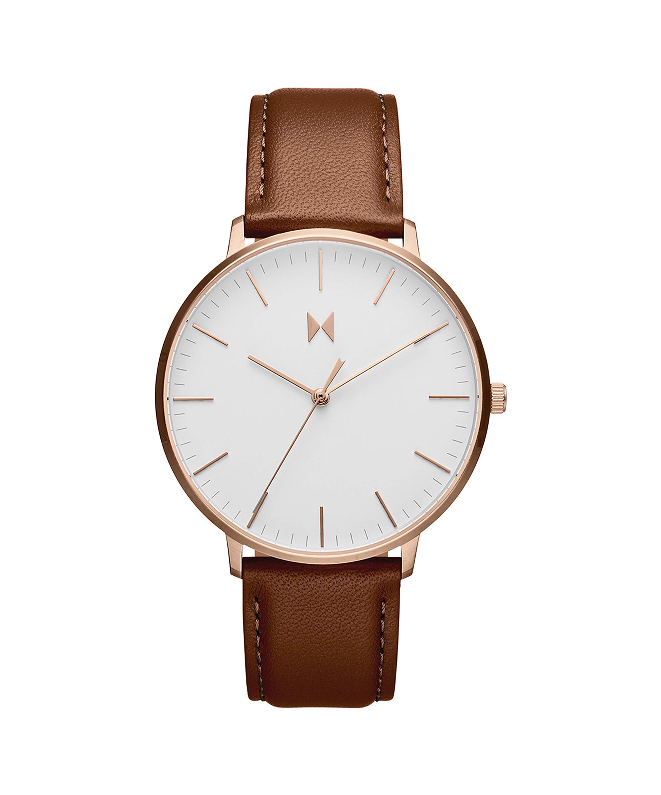 MVMT Legacy Qtz Basic Slim White Round Dial Mens Analog Watch|Light Brown Leather Material|Brown Color Band - 28000086-D (B08X4N3M2T) Amazon Price History, Amazon Price Tracker