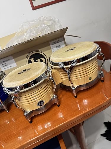 LP Matador - Bongos de madera, color natural, 7 1/4