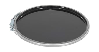 Vestil LID-STL-LL-UNR Steel UN Rated Lever Lock Closing Ring for 5 Gallon Pail Lids Silver