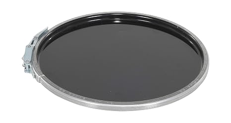 Vestil LID-STL-LL-UNR Steel UN Rated Lever Lock Closing Ring for 5 Gallon Pail Lids Silver