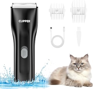 ORIA Cortadora de Pelo para Perros, Cortadora de Pelo Recargable para Perros, Afeitadora para Perros con Resistencia al Agua IPX7, 2 Peines, Cortadora de Pelo para Mascotas para Perros y Gatos