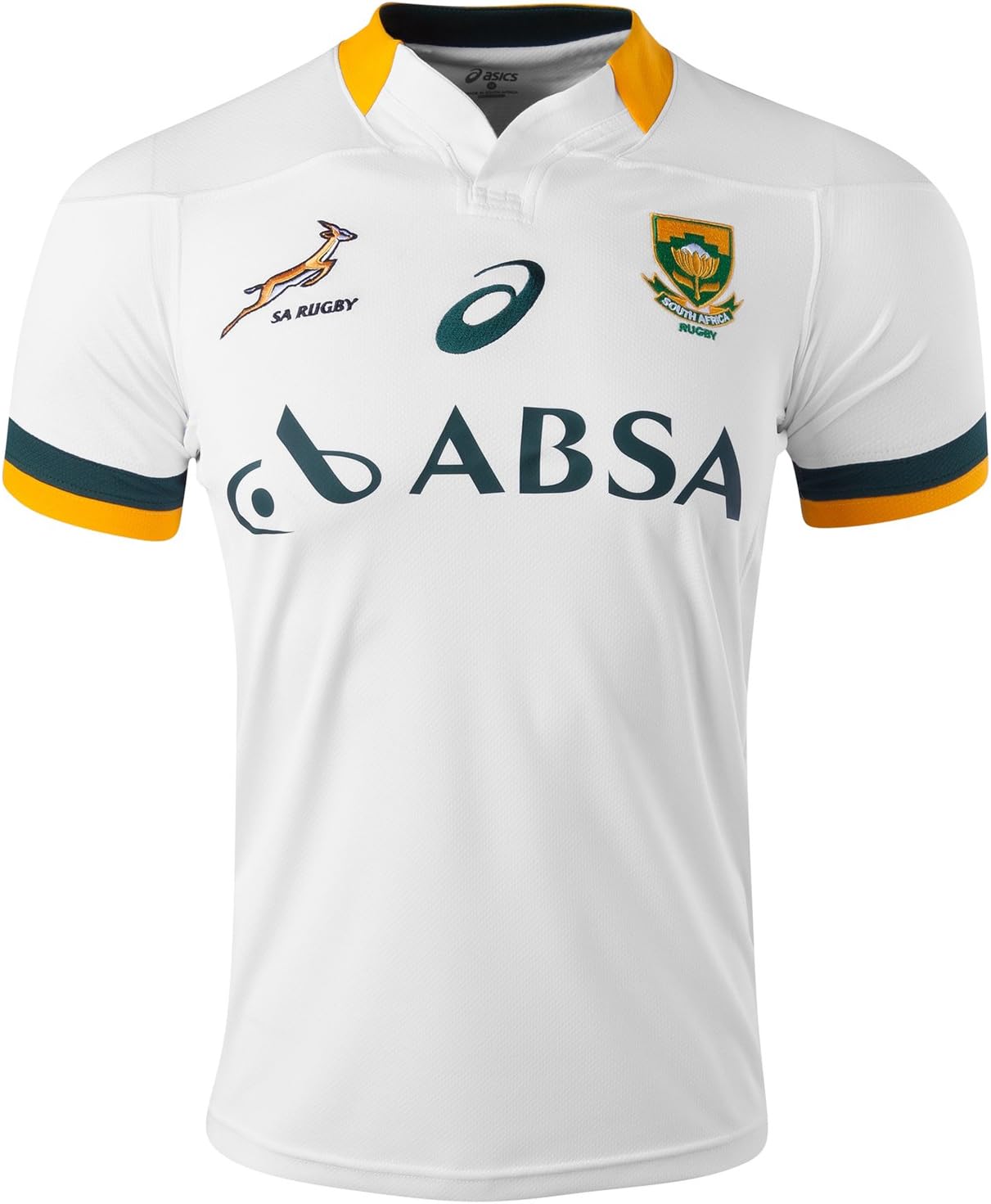 Asics Springboks 2014/15 Away Mens Rugby Shirt White - XXL