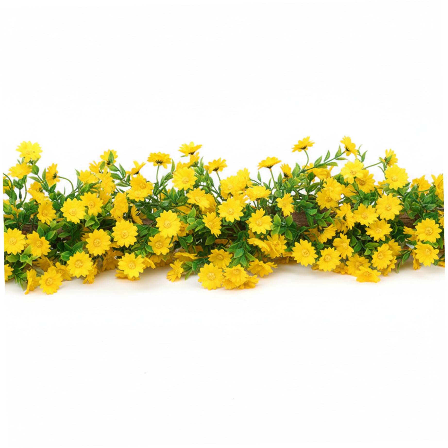 Guirlande de marguerites artificielles pour décoration maison et table de printemps