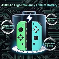 Vista 3 de PPMTS Joy Contras para Switch Nintendo, repuesto para controlador Nintendo Switch, compatible con controladores de interruptor