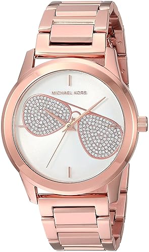 Michael-Kors Hartman Silver Dial Ladies Rose Gold Tone Watch MK3673