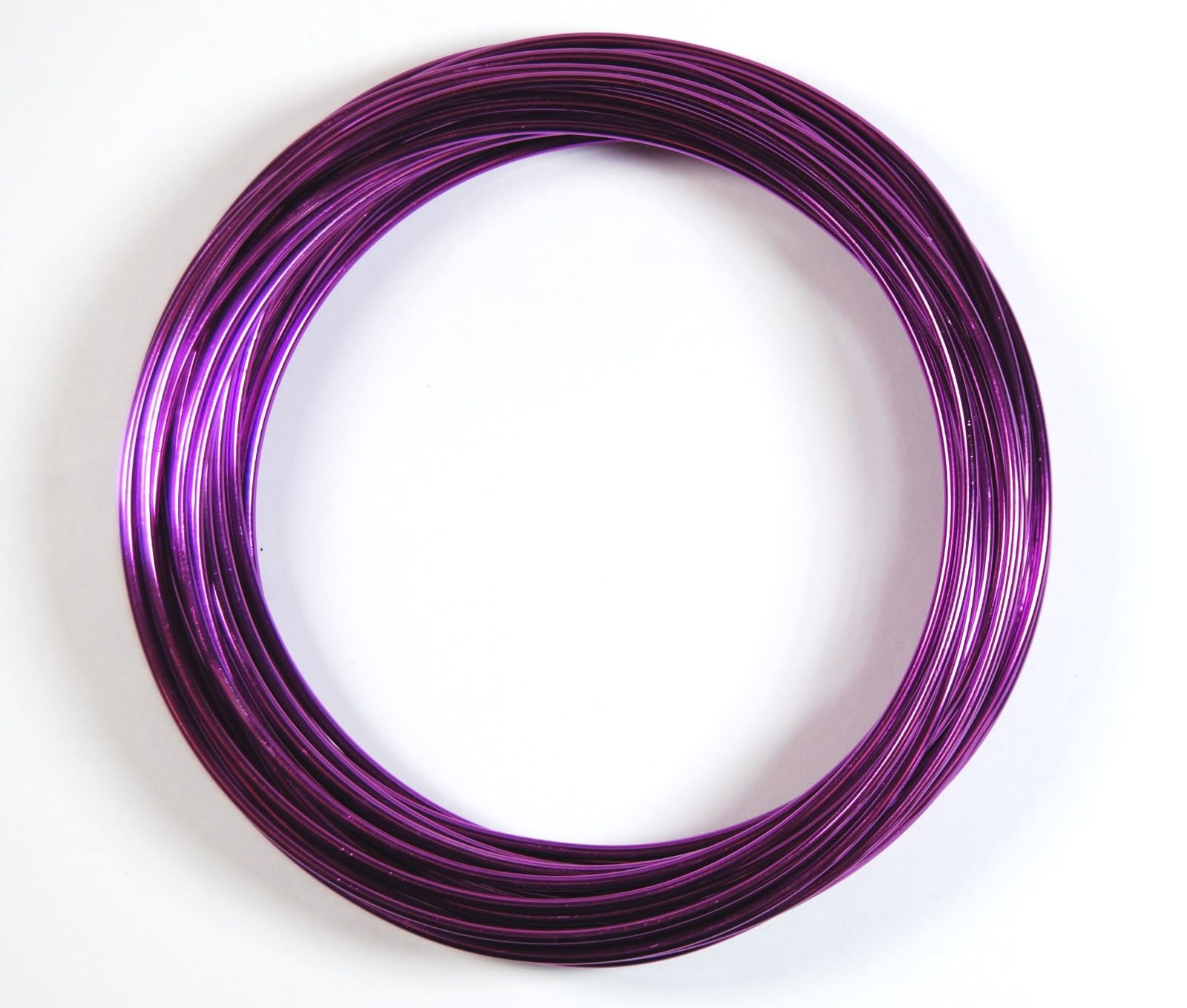 celloexpress Aluminium Craft Wire - 2mm x 10m (Diameter x Length) - Aluminium Wire 12 Guage (Purple)