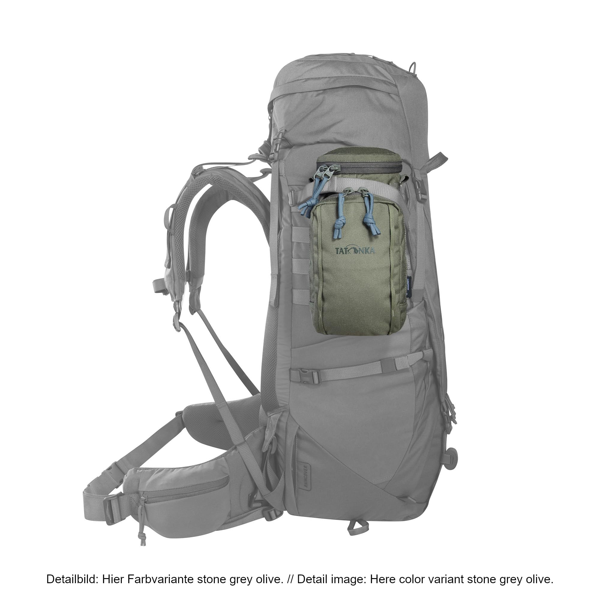 Tatonka Bottle Pouch 1l BC -Isolierhülle für Trinkflaschen mit einem Volumen von 600 ml oder 1 Liter - Mit Schlaufen zur Befestigung am Rucksack (MOLLE kompatibel)