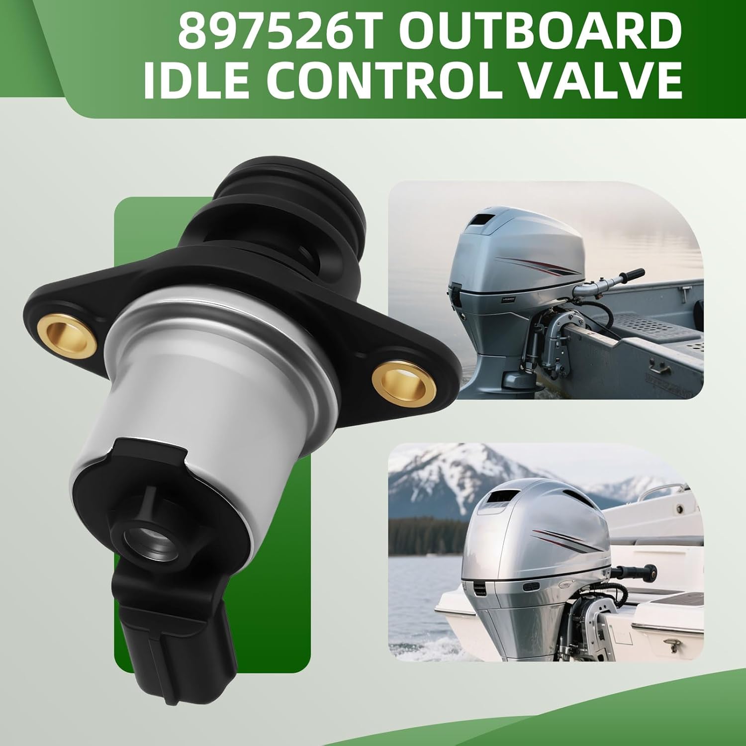 897526T Outboard Idle Control Valve Compatible with 4 Stroke 65HP 75HP 80HP 90HP 100HP 115HP 150HP Engine