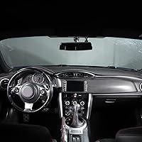 Vista 4 de CHEAYAR Cubierta protectora para tablero de salpicadero, cubierta solar compatible con Subaru BRZ 2013-2020, tapete interior para tablero
