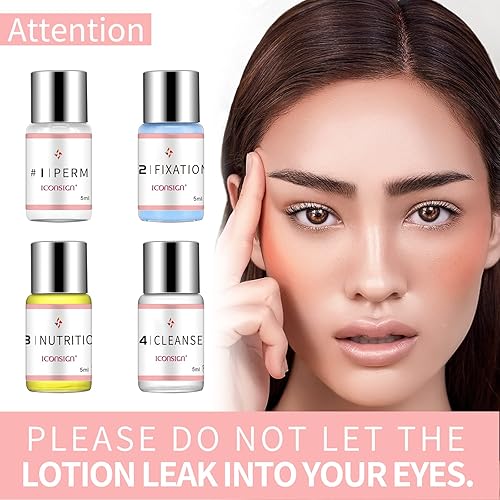 Miniatura 5 de Kit de levantamiento de pestañas, kit profesional semipermanente de pestañas rizadas, incluye protectores de ojos, almohadillas y accesorios