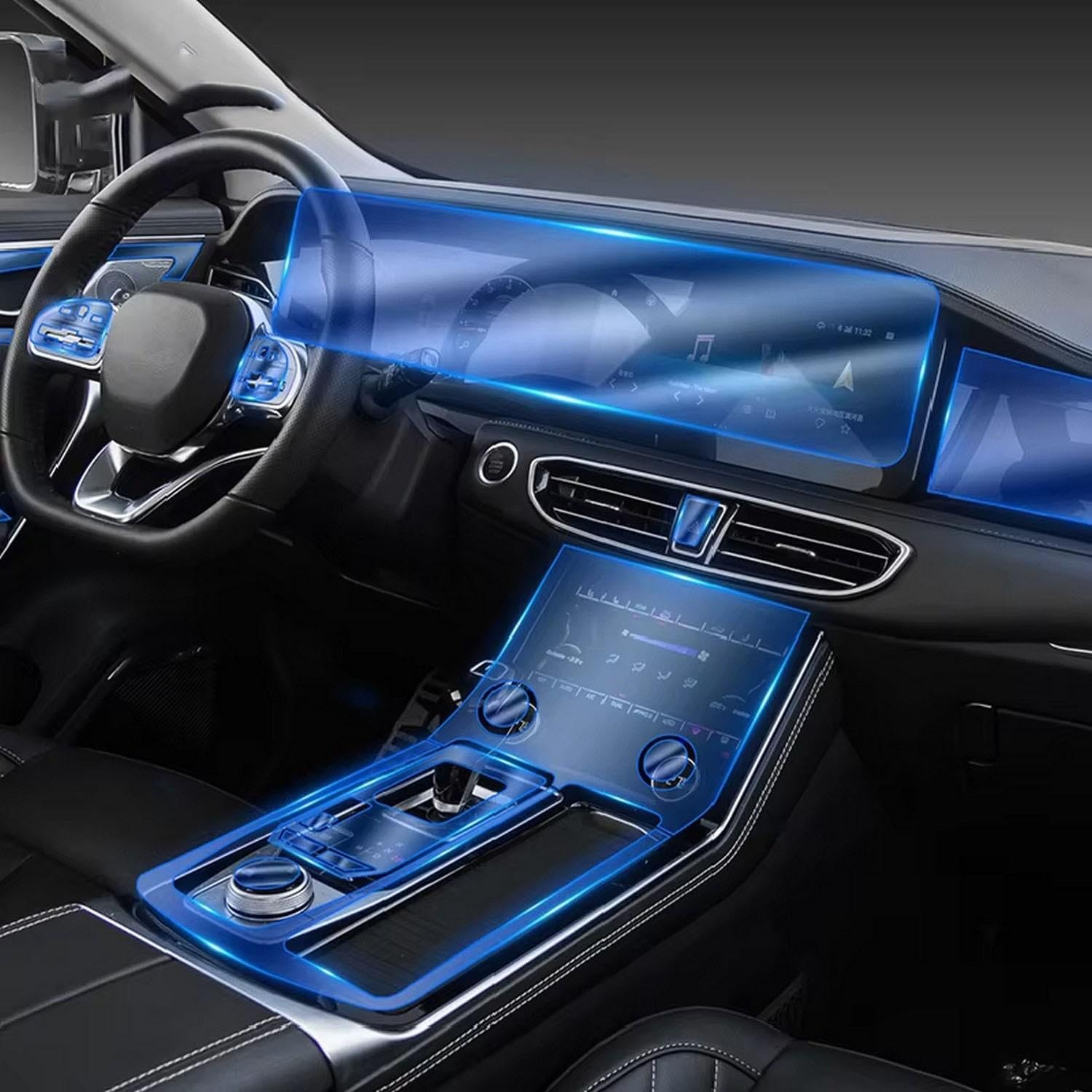 Anti-rayures console centrale Jetour X95 protection TPU voiture FOEBE