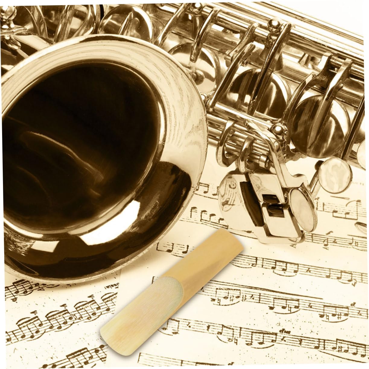 BESTonZON 100 Pz Ancia Per Sassofono Parti Di Strumenti Musicali Accessori Per Strumenti Musicali Ance Di Ricambio Per Sax Kit Ance Sax Ancia Del Sassofono Ance Sax Tenore Yellow Canna