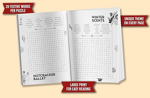 Miniatura 3 de Cozy Christmas Word Search for Adults Large Print Word Puzzles for Holiday Relaxation and Stress Relief (Word Find Books For Adults)