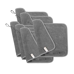 45 45cm Thickened Microfiber Cloths Set 6Pcs Lint-Free Moisture-Absorbing for Motorcycle Car Care Streak-Free Cleaning Cloths Blue